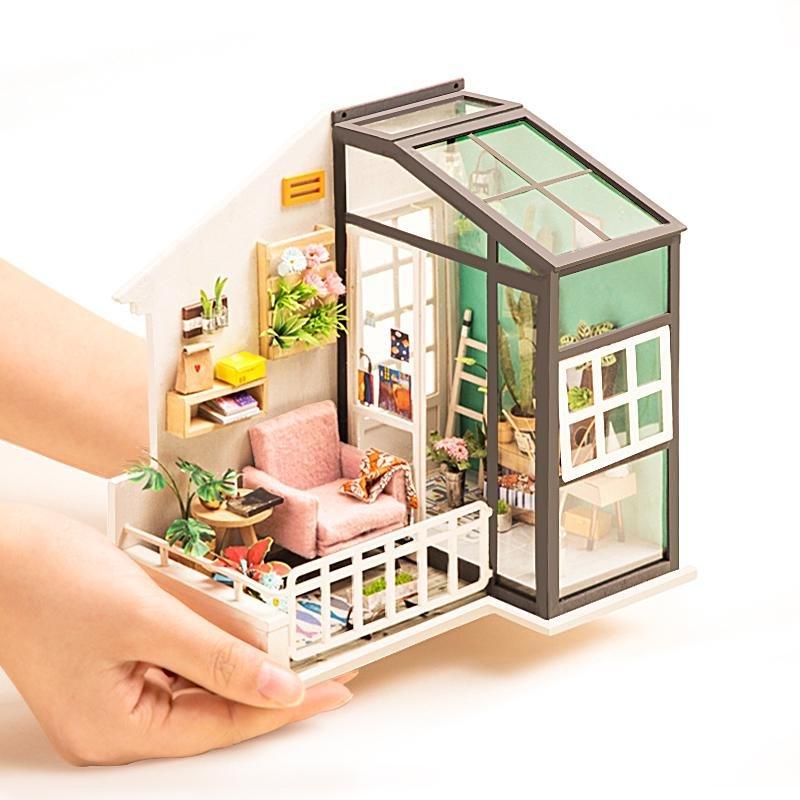 Robotime DIY Dollhouse Balcony Daydreaming, , large image number 3