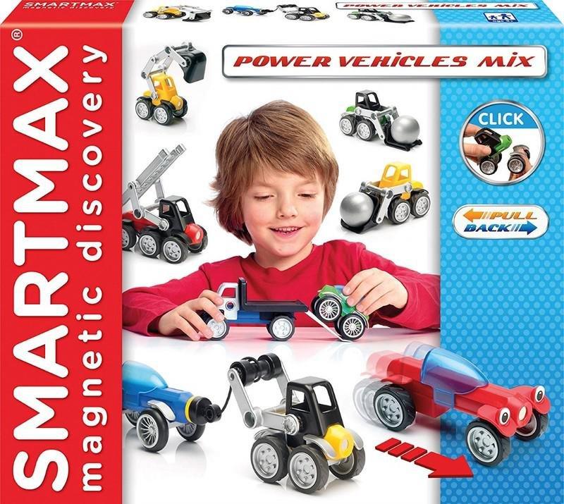 Smartmax Play Power Vehicles Mix Magnetic Building Set (26 Pcs), , large image number 0