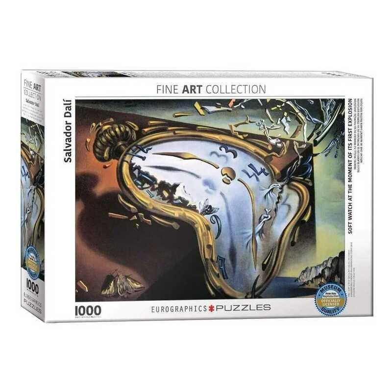 Eurographics Soft Watch At Moment of First Explosion by Salvador Dali Jigsaw Puzzle (1000 Pieces), , large image number 1