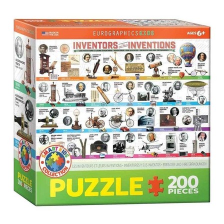 EUROGRAPHICS - Eurographics Inventors and Their Inventions Kids Jigsaw Puzzle (200 Pieces)