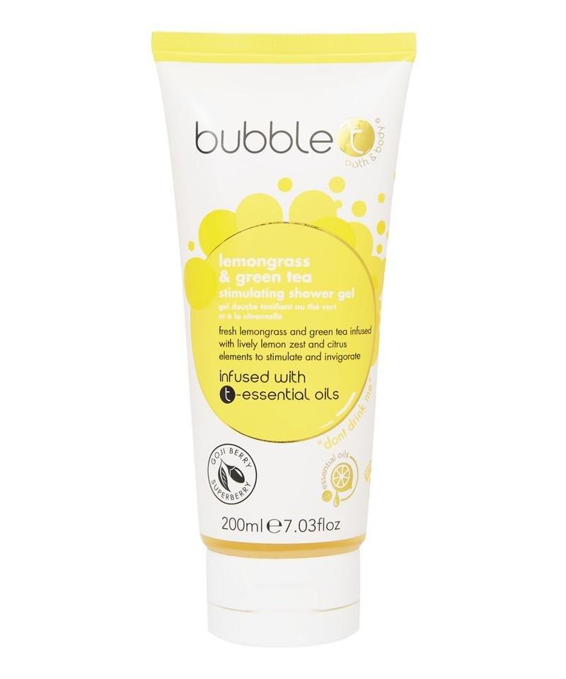 Bubble T Stimulating Shower Gel Lemongrass & Green Tea, , medium