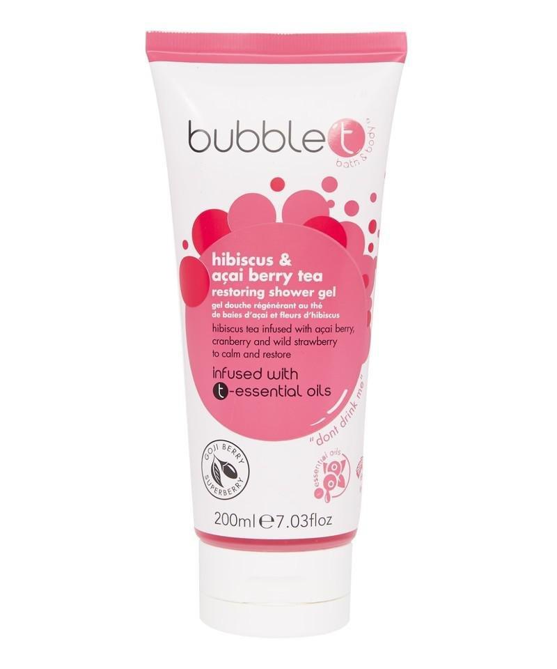 Bubble T Restoring Shower Gel Hibiscus & Acai Berry Tea, , large image number 0