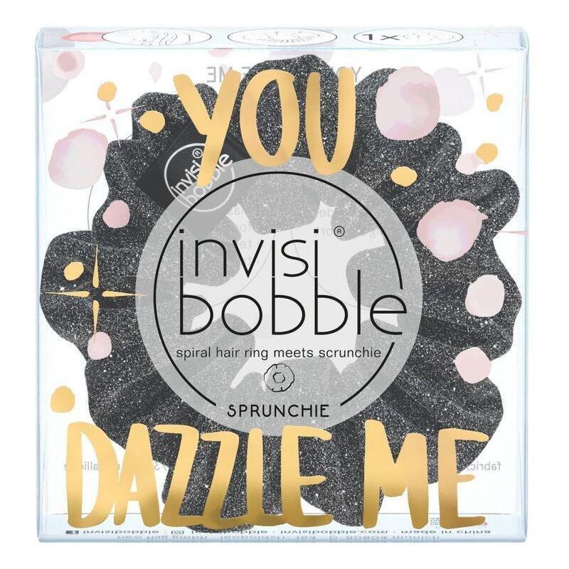 Invisibobble Sprunchie You Dazzle Me Spiral Black Hair Ring, , large image number 0