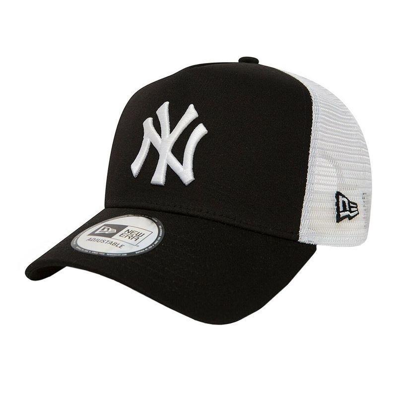 New Era Mlb Clean Trucker 2 Ny Yankees Black/White Men's Cap Os, , large image number 0