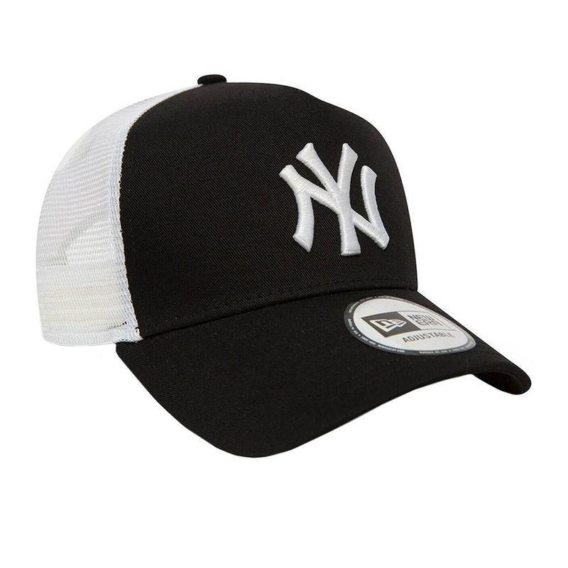New Era Mlb Clean Trucker 2 Ny Yankees Black/White Men's Cap Os, , large image number 1