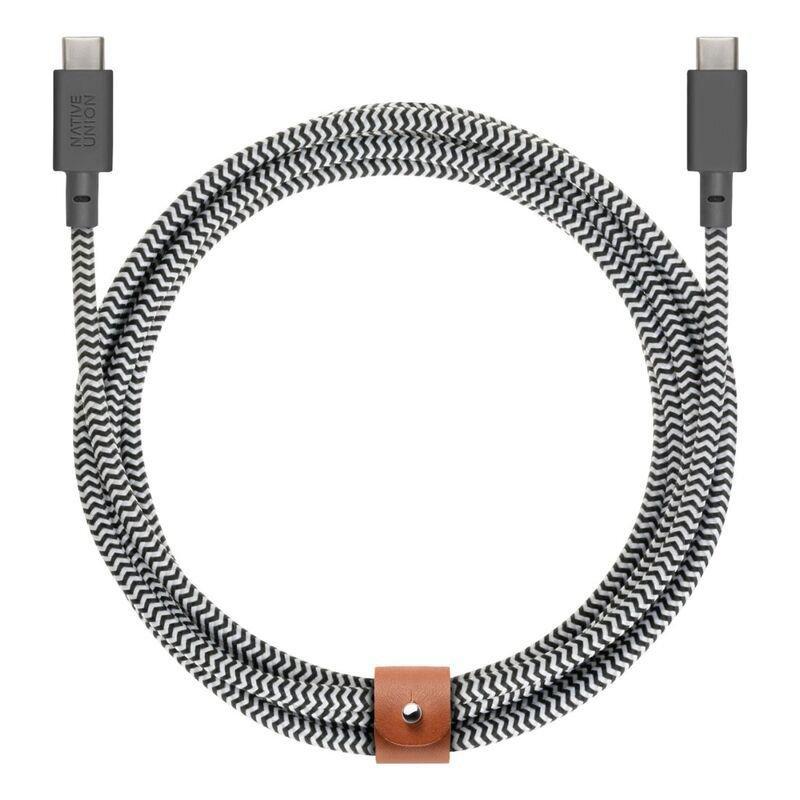 Native Union Belt Pro USB-C to USB-C Cable Zebra 3m, , medium