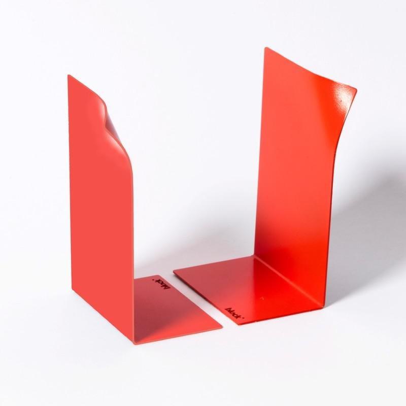Block Page Book Ends Red, , large image number 0