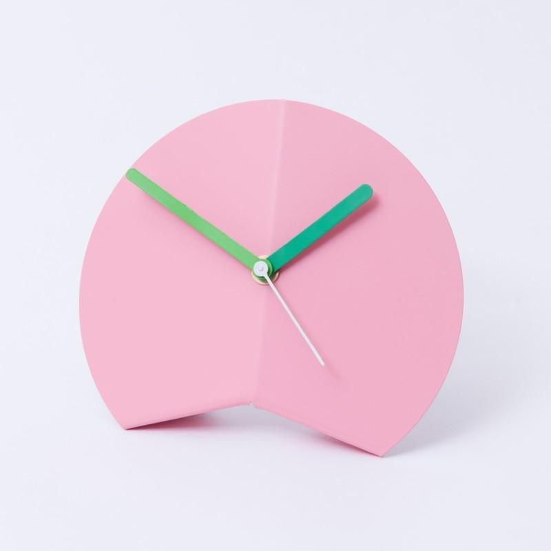 Block Origami Desk Clock Pink, , large image number 0