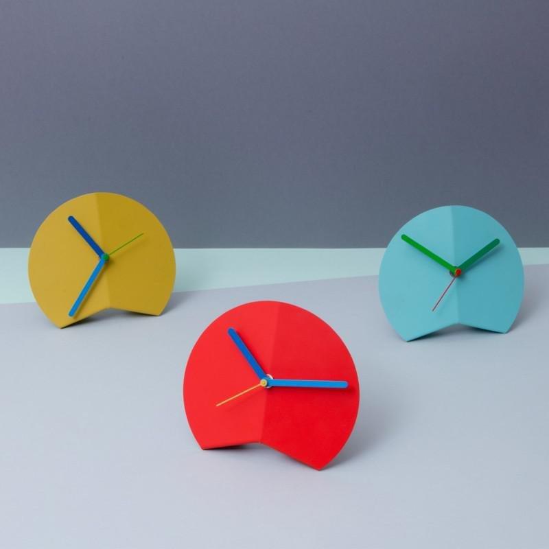 Block Origami Desk Clock Pink, , large image number 1