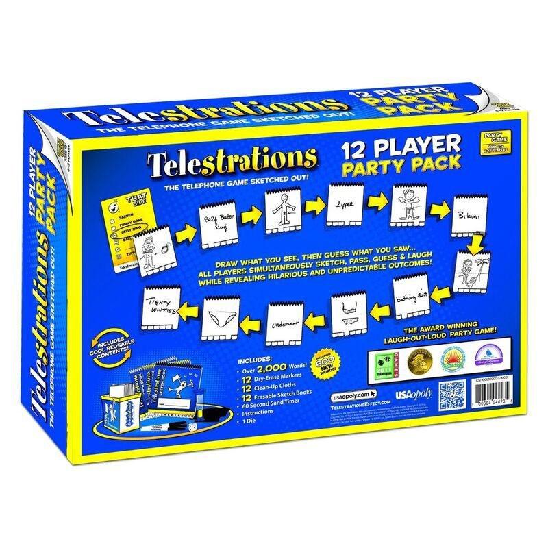 USAopoly Telestrations The Original 12 Player Party Pack Board Game, , large image number 2