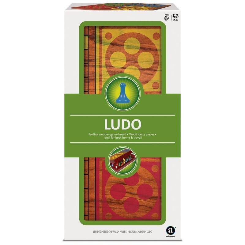 Merchant Ambassador Folding Wooden Ludo Set, , medium