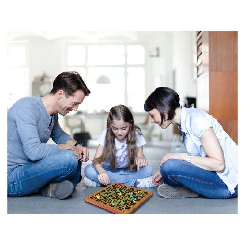 Merchant Ambassador Folding Wooden Snakes & Ladders Set, , large image number 0