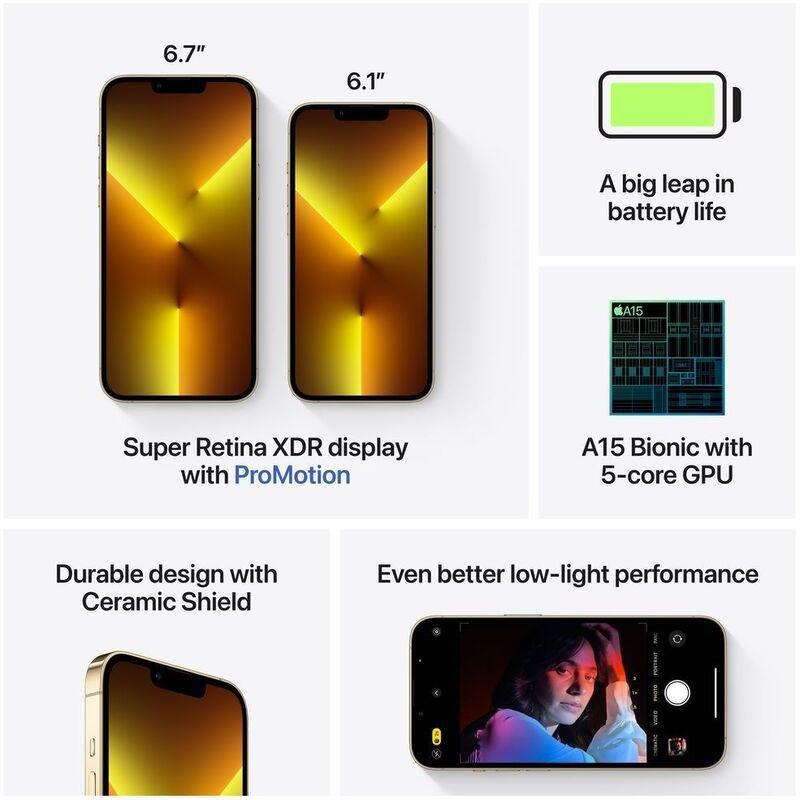 Apple iPhone 13 Pro Max 128GB Gold, , large image number 6