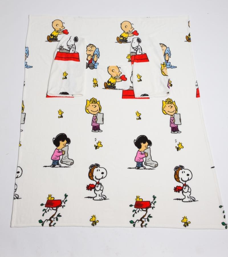 KANGURU - Kanguru 1193 Deluxe Snoopy Peanuts Blanket