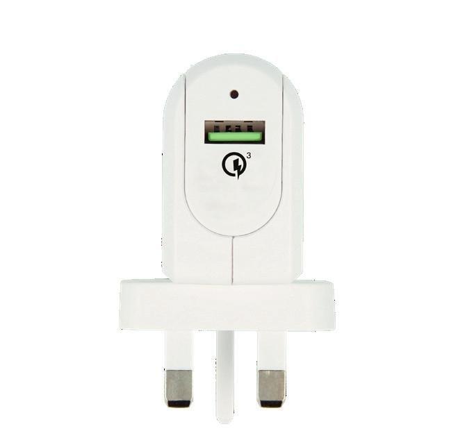 Skross UK USB Charger QC 3.0 White, , large image number 1