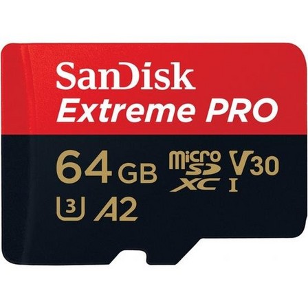 SANDISK - SanDisk Extreme Pro 64GB microSDXC Class 10 Memory Card