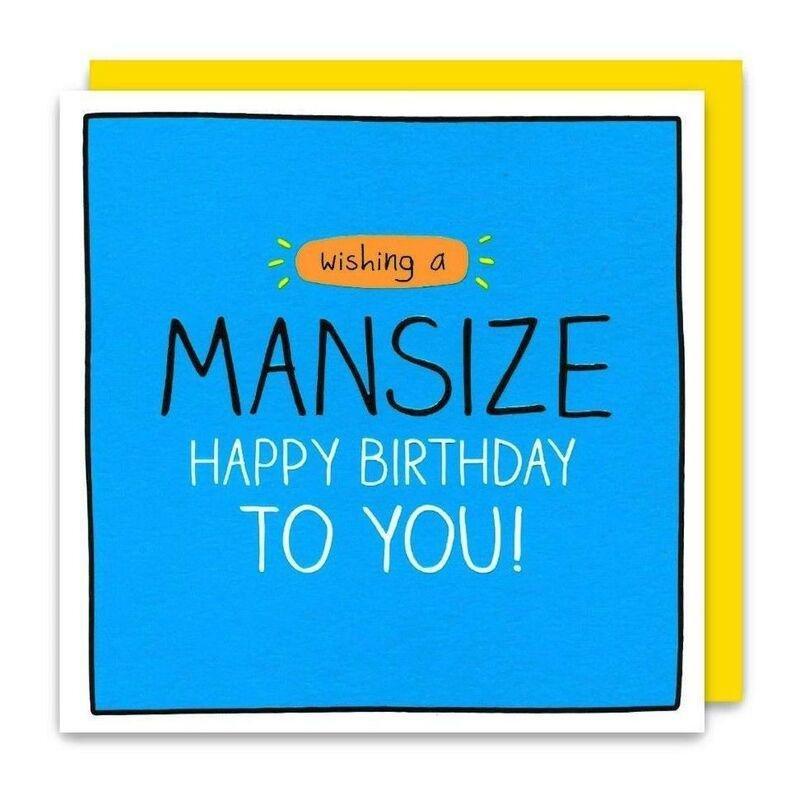 Pigment Happy Jackson Mansize Birthday Greeting card (12 x 17cm), , large image number 0