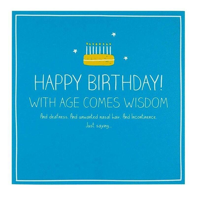 PIGMENT PRODUCTIONS - Pigment Happy Jackson With Age Comes Wisdom Greeting Card (12 x 17cm)