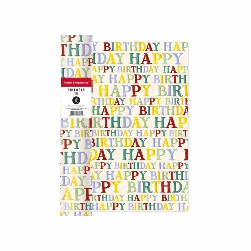 Penny Kennedy Emma Bridgewater Happy Birthday Roll Wrap, , large image number 0