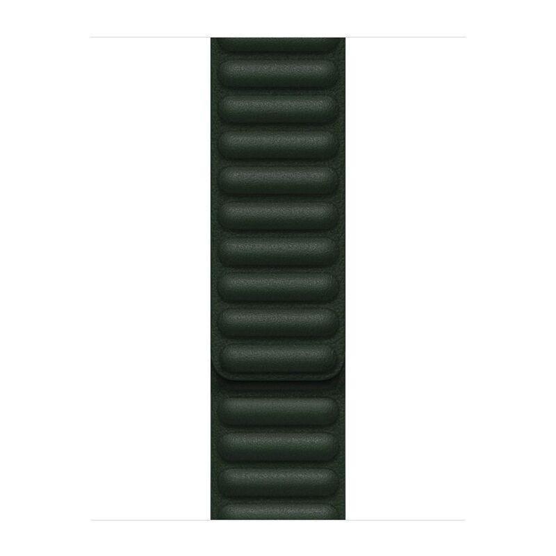 Apple 41mm Leather Link for Apple Watch Sequoia Green - M/L (Compatible with Apple Watch 38/40/41mm), , large image number 0