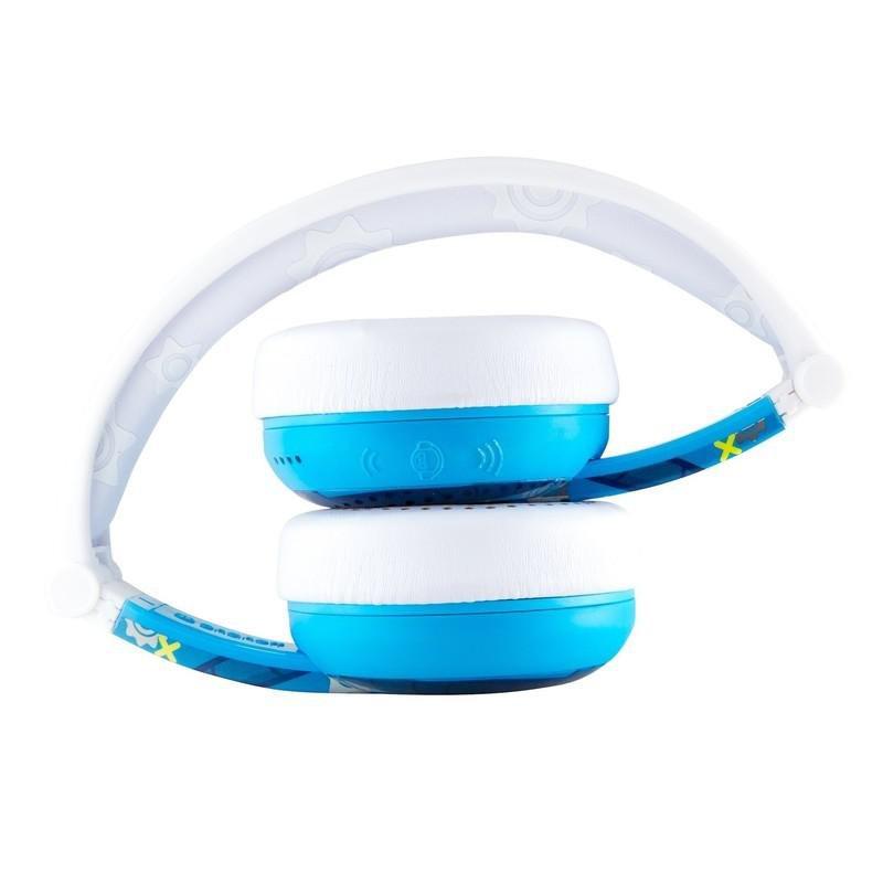 Onanoff BuddyPhones Wave Robot Blue Headphones for Kids, , large image number 0
