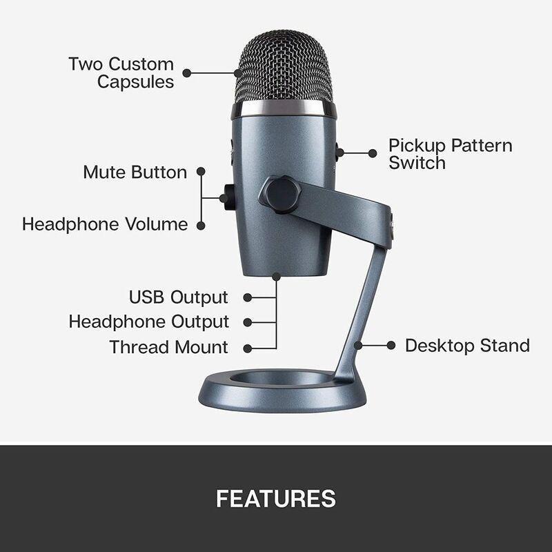 Blue Yeti Nano USB Microphone - Shadow Grey, , large image number 1