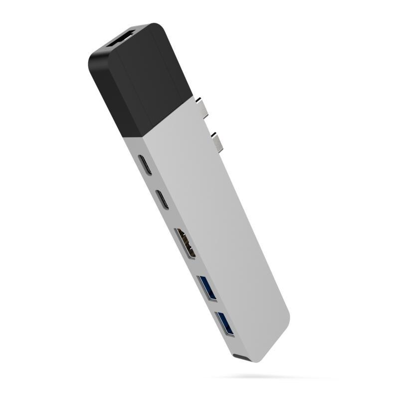 Hyper HyperDrive NET 6-in-2 USB-C Hub - Sliver, , large image number 0