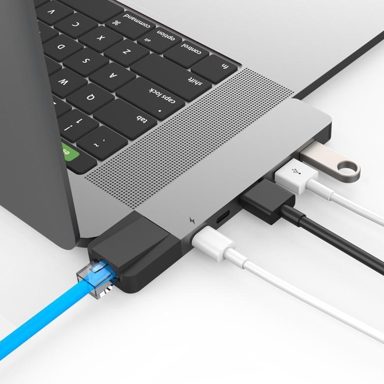 Hyper HyperDrive NET 6-in-2 USB-C Hub - Sliver, , large image number 3