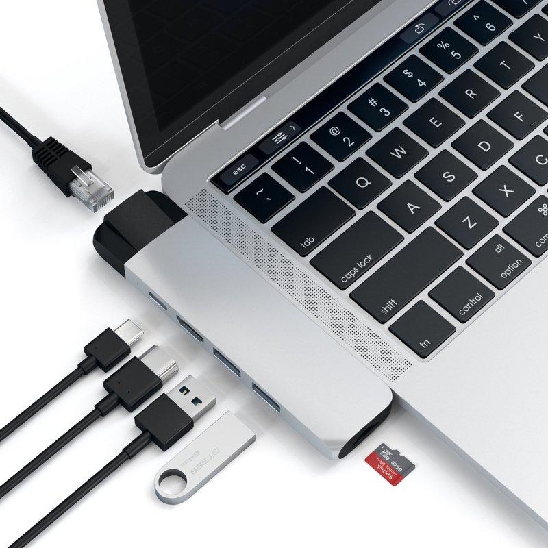 Satechi Type-C Pro Hub with Ethernet & 4K HDMI Silver, , large image number 4