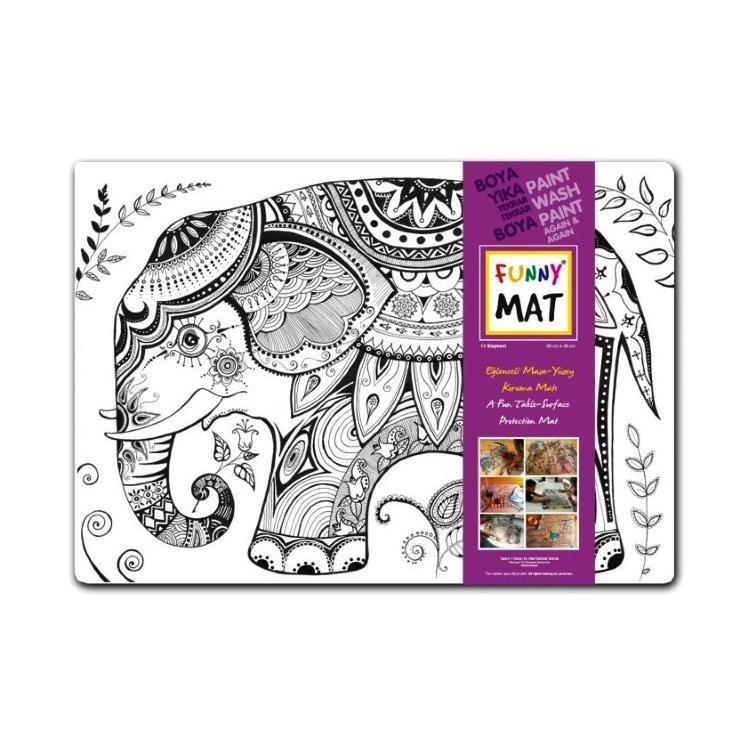 Funny Mat Activity Placemat Elephant, , large image number 0