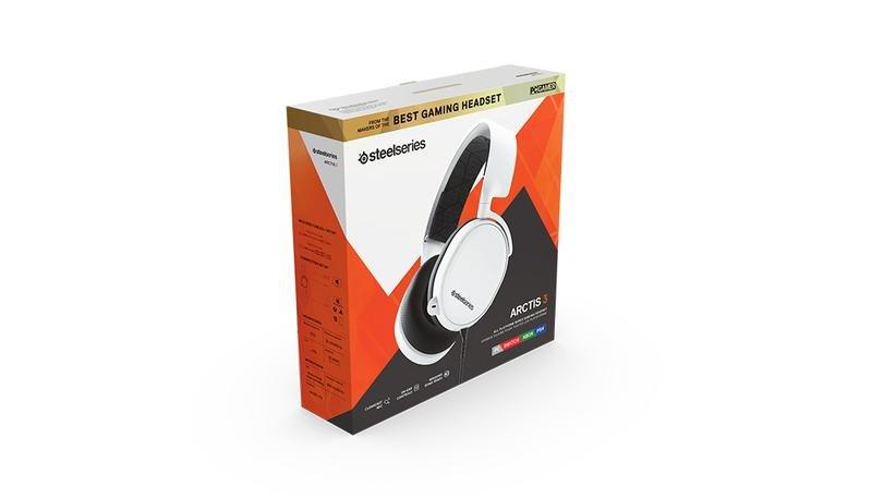 SteelSeries Arctis 3 White 2019 Edition Gaming Headset, , large image number 4
