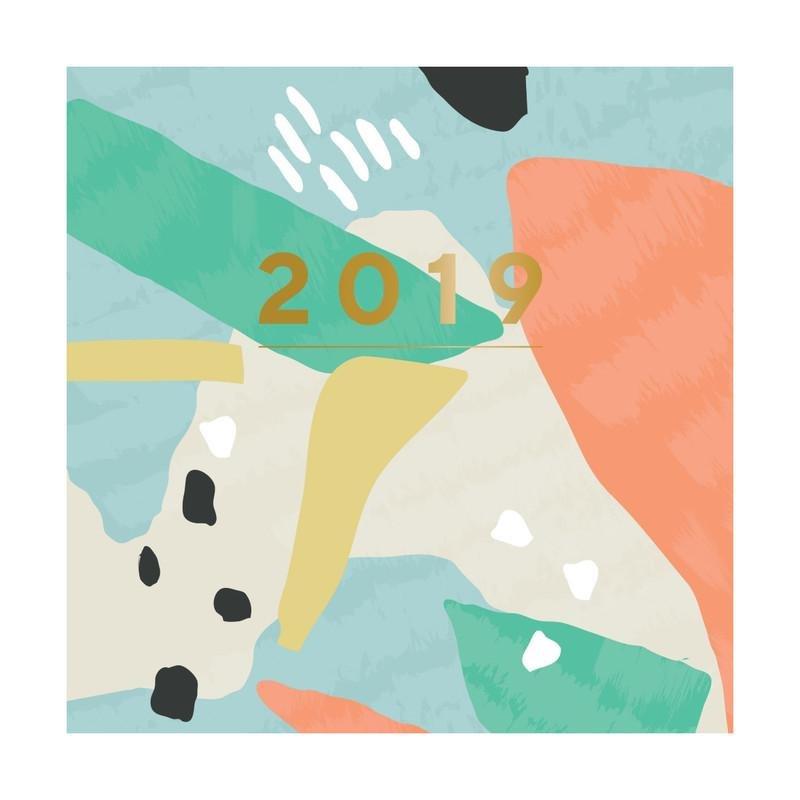 Portico Designs Patternology Square Wiro Calendar Abstract Coastal, , large image number 0