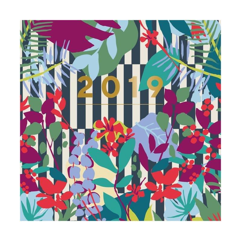 PORTICO DESIGN LTD - Portico Designs Patternology Square Wiro Calendar Floral Stripe