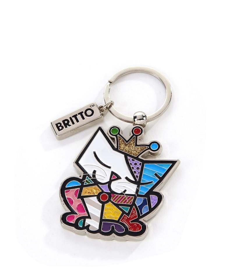 Romero Britto Anniversary Keychain Cat, , large image number 0