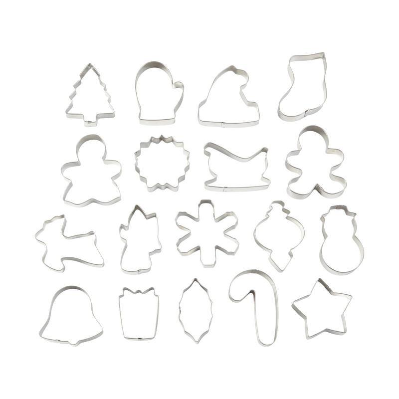 Wilton Holiday Metal Cookie Cutters (Set of 18), , large image number 0