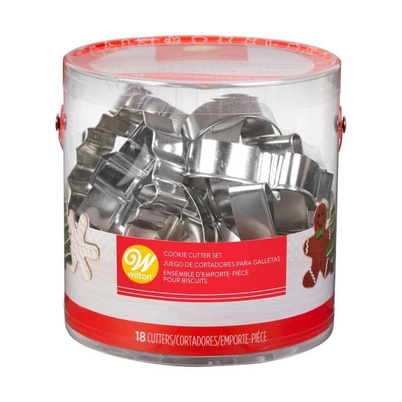 Wilton Holiday Metal Cookie Cutters (Set of 18), , large image number 1