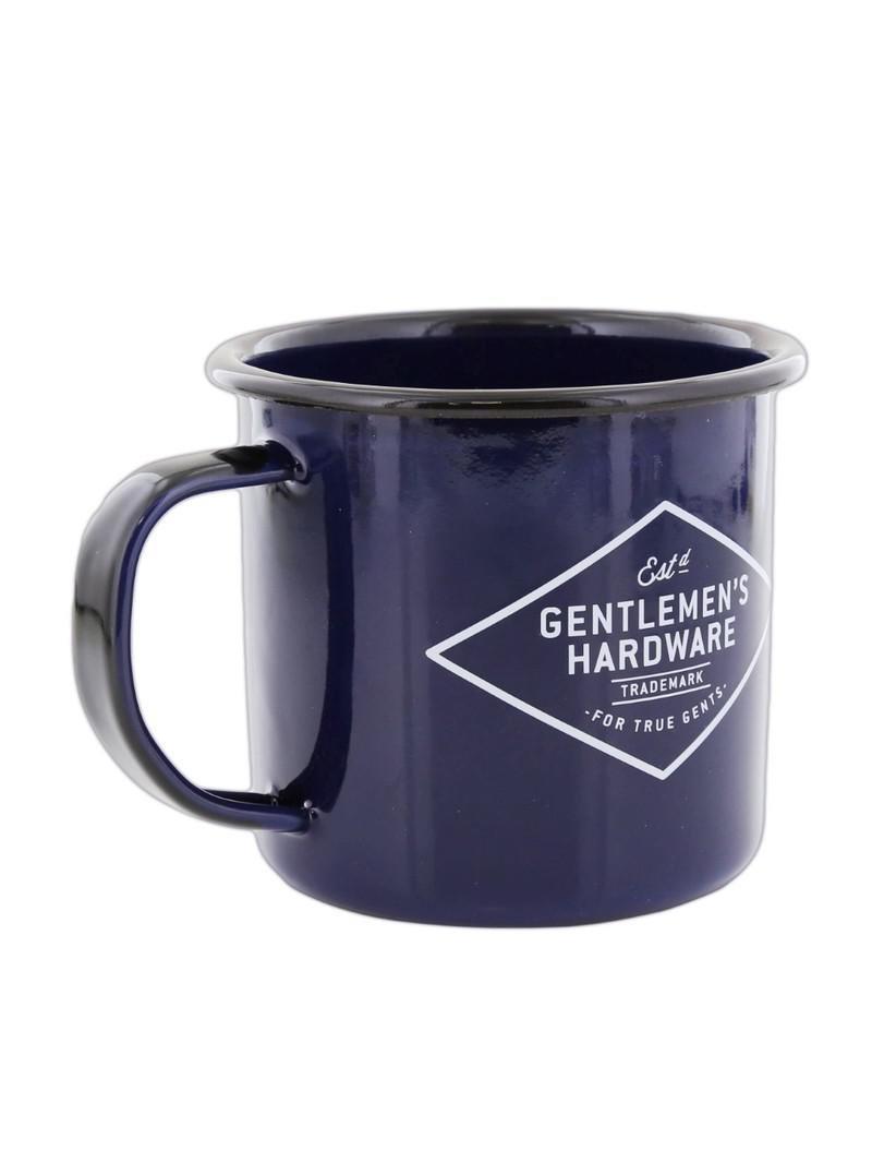 Gentlemen's Hardware Enamel Blue Body Black Rim Mug 400ml, , large image number 1