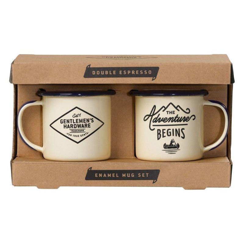 Gentlemen's Hardware Enamel Espresso Cups (Set of 2), , large image number 0