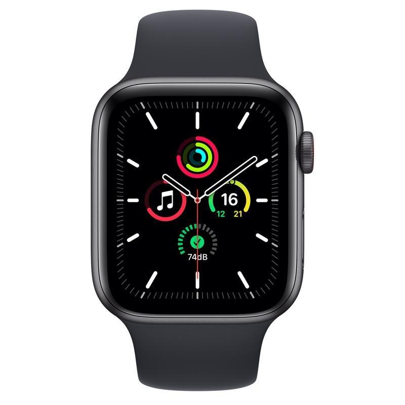 Apple Watch SE GPS + Cellular 44mm Space Grey Aluminium Case with Midnight Sport Band - Regular, , large image number 1