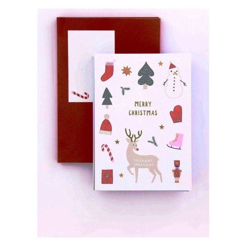 Kikki.K A6 Greeting Cards Christmas 2018 (Pack of 10) (16.2 x 11.2cm), , large image number 0