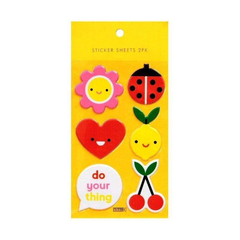 Kikki.K Soft Stickers Cute 2019 (2 Sheets), , medium