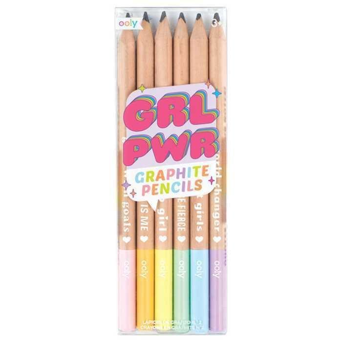 Ooly Girl Power Jumbo Triangular Graphite Pencils (Set of 6), , large image number 0