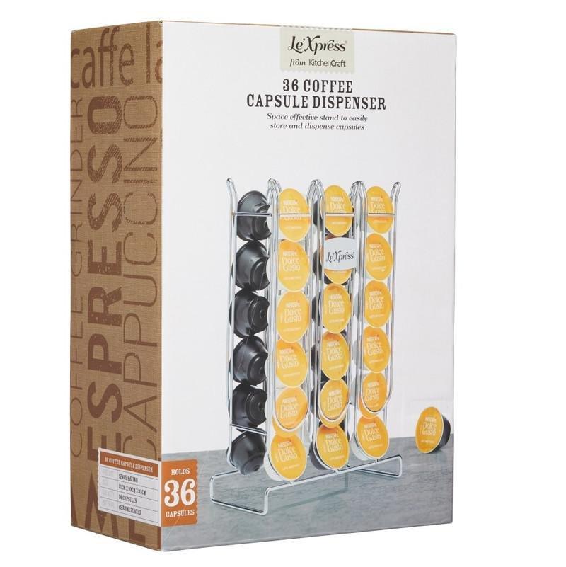 Kitchencraft Le'Xpress Coffee Capsule Dispenser (Holds 36 Capsules), , large image number 1