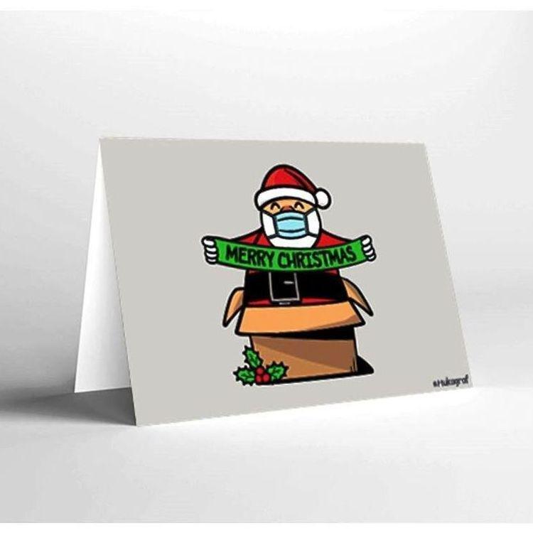 Mukagraf Merry Christmas Greeting Card (17 x 11.5cm), , medium