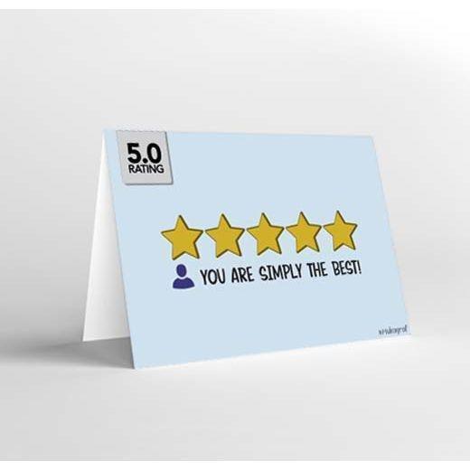 Mukagraf You Are Simply The Best Greeting Card (17 x 11.5cm), , medium
