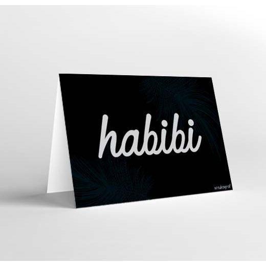 Mukagraf Habibi Latin Greeting Card (17 x 11.5cm), , large image number 0