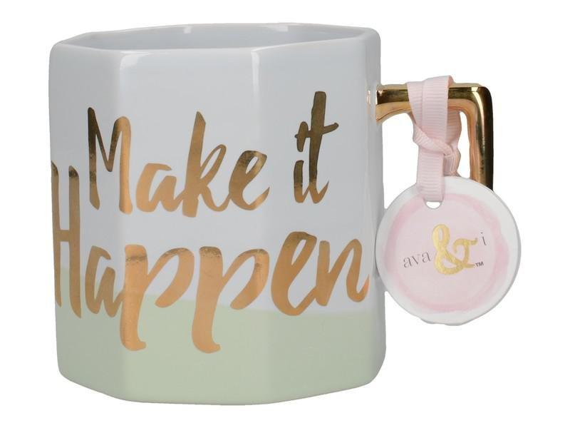 Ava & I Octagonal Mug Make It Happen 450ml, , large image number 1