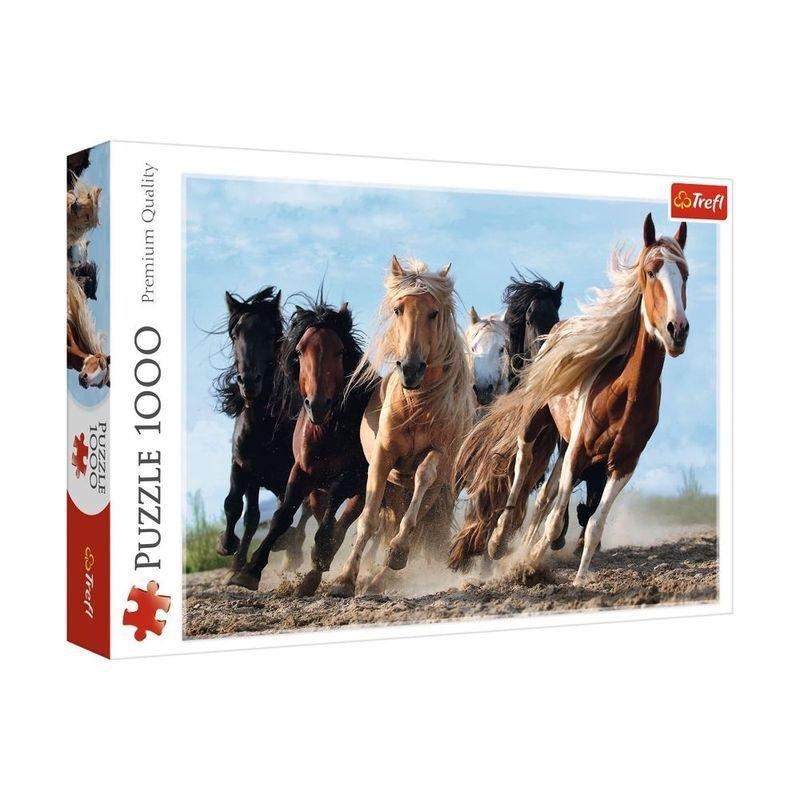 Trefl Galloping Horses 1000 Pcs Jigsaw Puzzle, , large image number 0