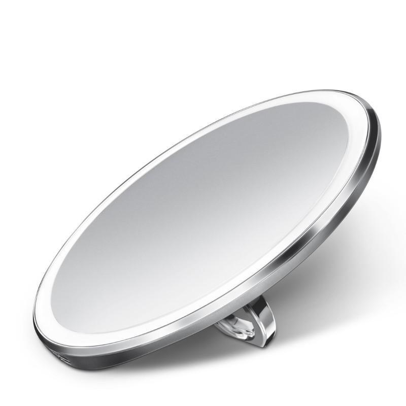 Simple Human Sensor Compact Mirror Stainless Steel (10 cm), , large image number 0