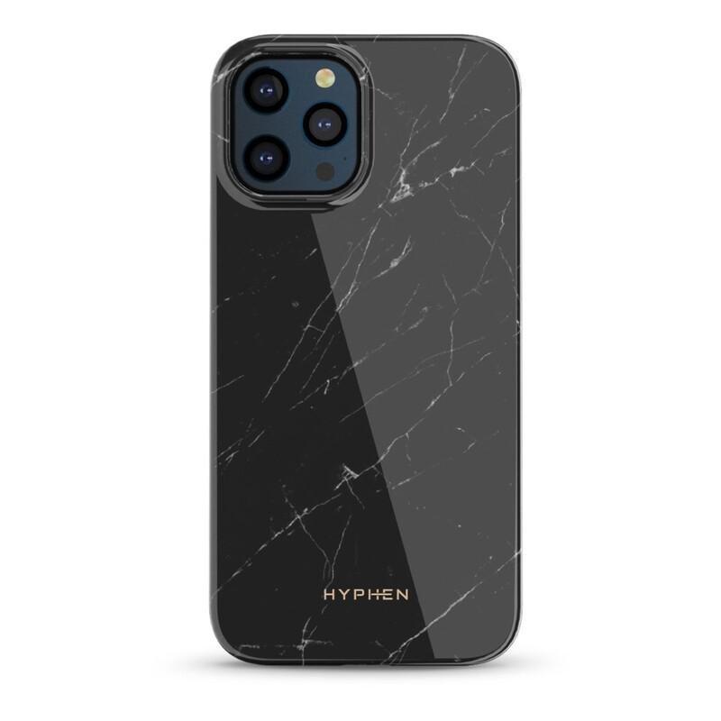 Hyphen LUXE iPhone 13 Pro Max Marble Case, Black